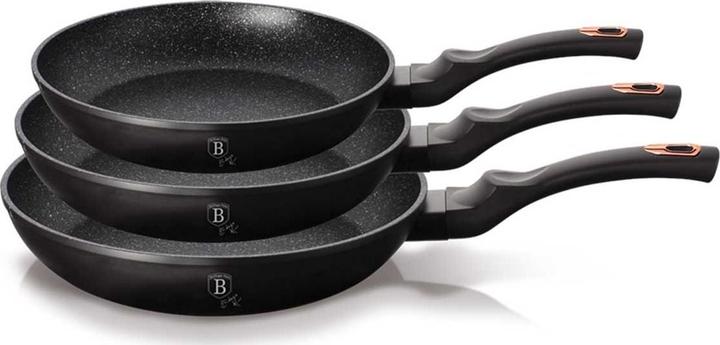 BerlingerHaus Ensemble de poêles à frire (20 cm, Ensemble de casseroles et de poêles de cuisson, Aluminium)
