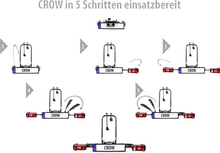 Actual product image Eufab Bicycle carrier Crow