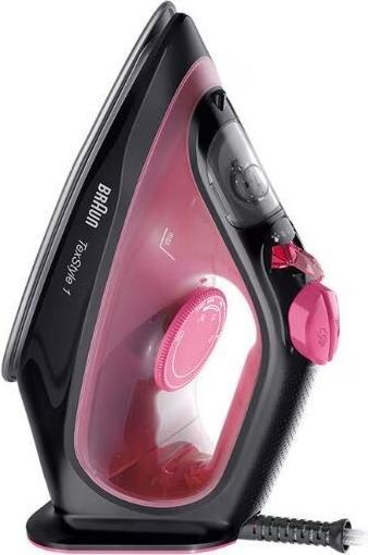 Actual product image Braun TexStyle 1 Dry & Steam Iron Ceramic Sole, Purple (2000 W, 130 g/min)