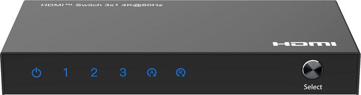 Produktbild MicroConnect 4K@60Hz HDMI Switch 3x1, HDCP