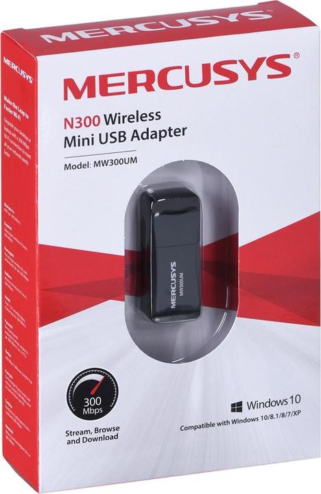 Actual product image Mercusys MW300UM Network Card Built-in USB (USB)