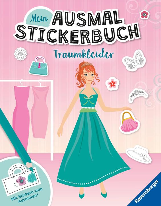 Actual product image Ravensburger My coloring sticker book: dream dresses