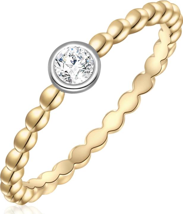 Glanzstücke München Damen Sterling Silber Zirkonia gelbgold - 28577