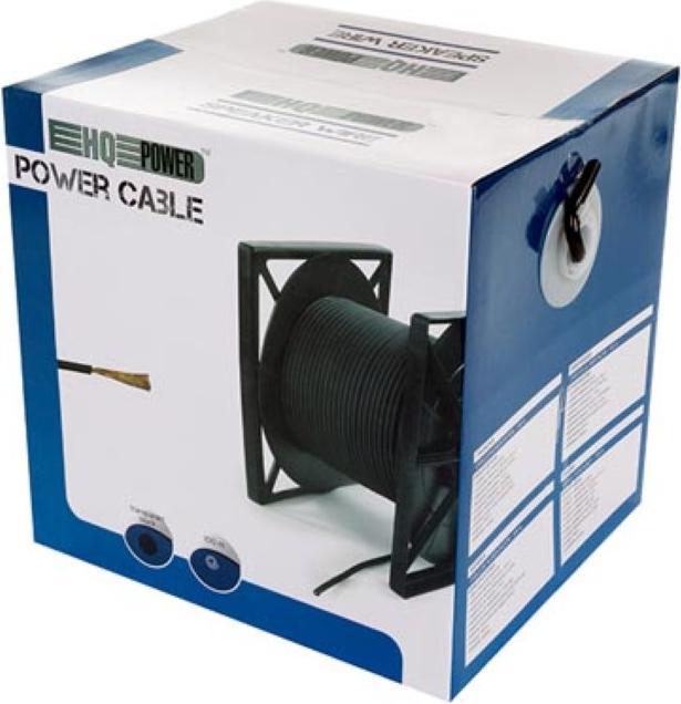 Actual product image Cables POWER CABLE - TRANSPARENT BLACK - 100 m (Cable ties)