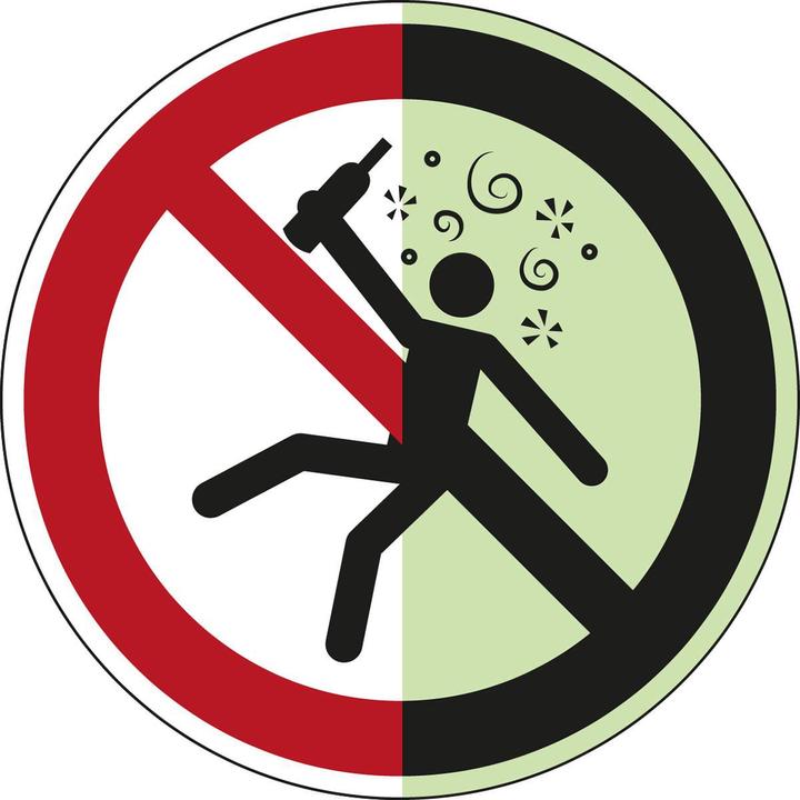 Actual product image Brady ISO safety sign - Not for persons in an intoxicated state