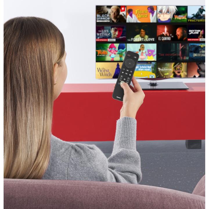 Actual product image Hama Remote control, f. TV + button Netflix, Prime Video, Disney+, programmable (Universal remote control, Infrared)