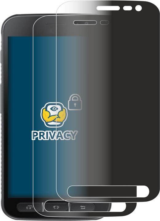 Productafbeelding BROTECT Anti-spionnetje privacyfolie Beschermfolie tegen blauw licht (2 Stuk, Samsung Galaxy Xcover 4s)