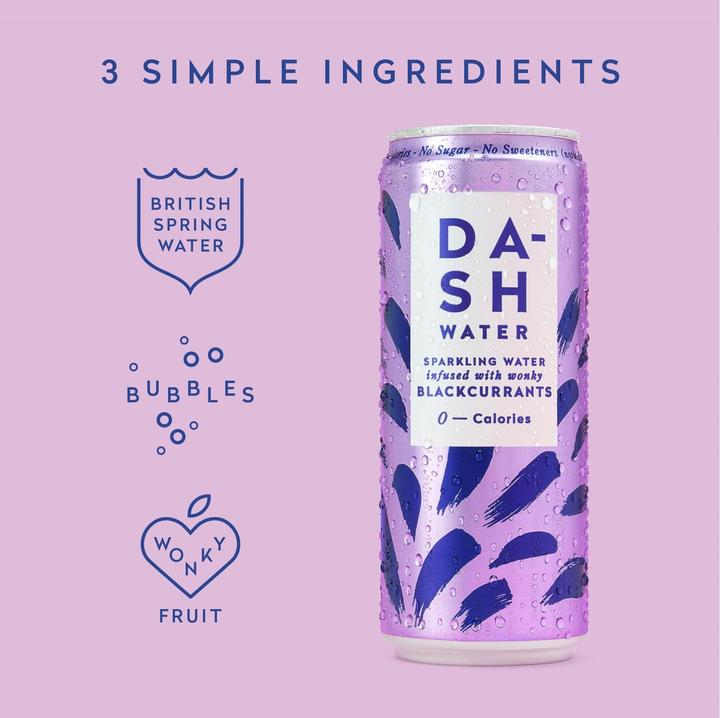 Produktbild Dash Water Blackcurrants (12 x 33 cl)