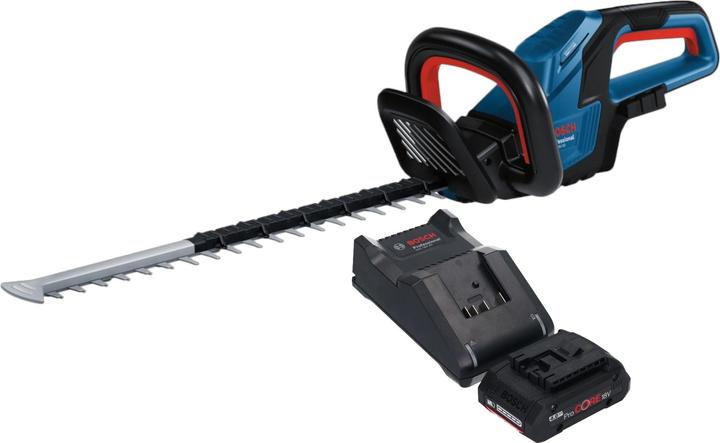 Produktbild Bosch Professional Bosch GHE 18V-50 Professional Akku Heckenschere 18 V 50 cm Brushless + 1x ProCORE Akku 4,0 Ah + (Akkuheckenschere)