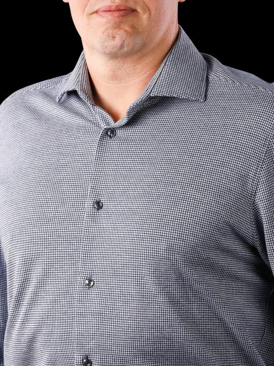 Produktbild The Basics Hemd Modern Fit Hai bügelleicht glencheck (37)