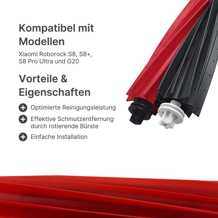 Actual product image Hermex Alternative main brush for Xiaomi Roborock S8 S8+S8 Pro Ultra G20