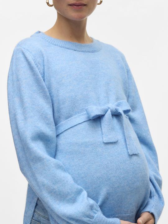 Image du produit Mamalicious Normal geschnitten Rundhals Pullover Gestricktes Oberteil (XL)