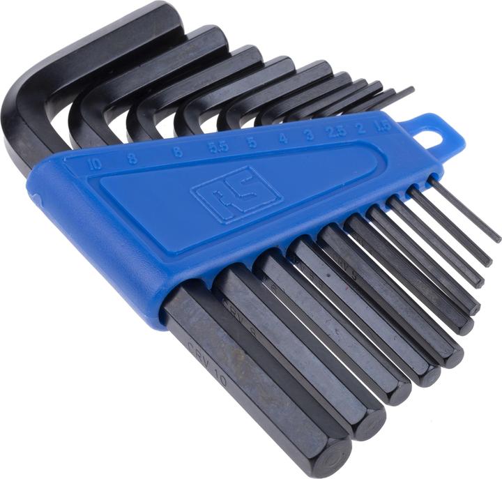 Image du produit Rs Pro Jeu de 10 clés 6 pans métriques en L