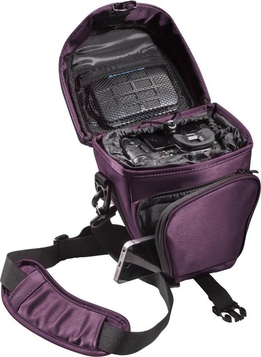 Produktbild mantona Premium Colttasche lila (Kamera Schultertasche, Kamera Bereitschaftstasche)