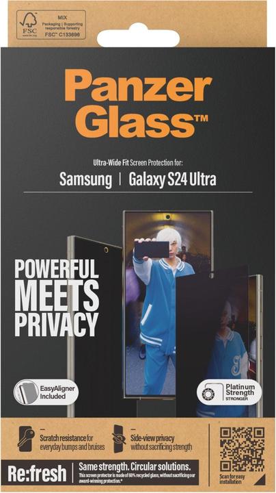 Productafbeelding PanzerGlass Privacy (1 Stuk, Samsung Galaxy S24 Ultra)
