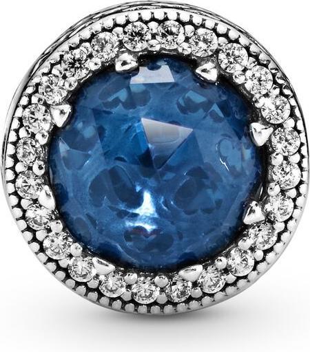 Actual product image Pandora Charms/Beads Midnight Blue Radiant Wreath of Hearts (Silver)