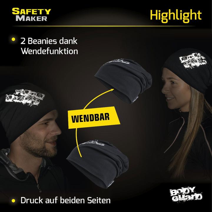 Actual product image SafetyMaker Reversible reflective beanie (One size)