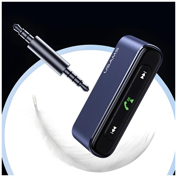 Immagine prodotto Usams Adattatore audio Bluetooth 5.0 - jack 3,5mm szarygrey SJ519JSQ01 US-SJ519 (Trasmettitore e ricevitore)