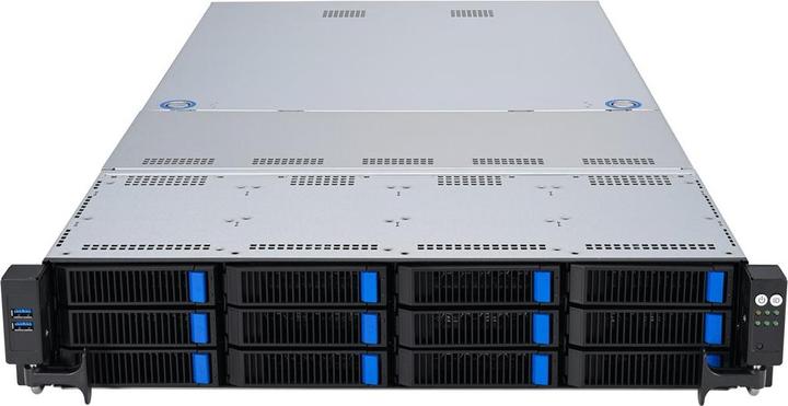 Produktbild ASUS Server RS521A-E12-RS12U/1G/1.6kW/12NVMe/FAN/RH/OCP/GPU