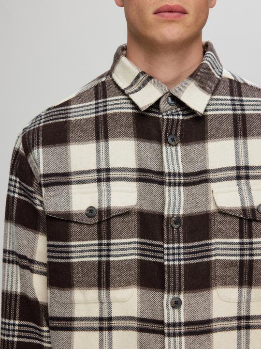 Actual product image Selected Homme Plaid overshirt (L)