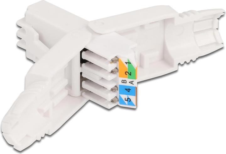 Produktbild Delock Stecker RJ45 Cat.6A UTP werkzeugfrei 1 Stück, Weiss (Netzwerkkabel Stecker)