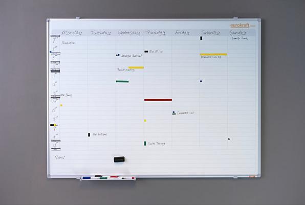 Actual product image eurokraft basic Weekly planner, neutral (900 x 600 mm)