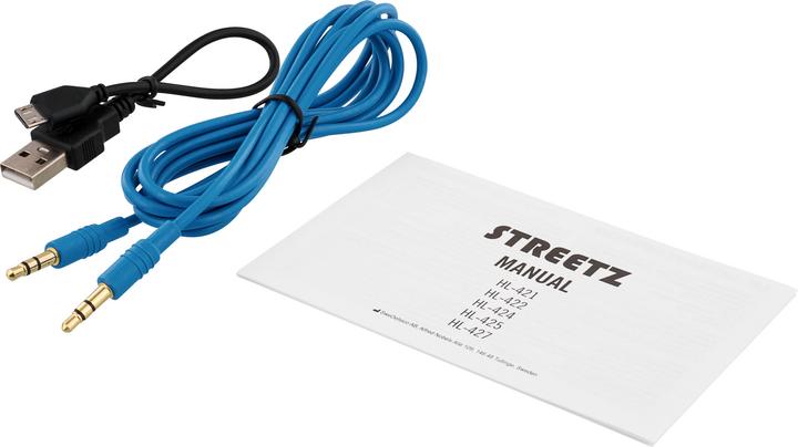 Actual product image Streetz BT200 (No noise cancelling, 120 h, Wireless, Cable)