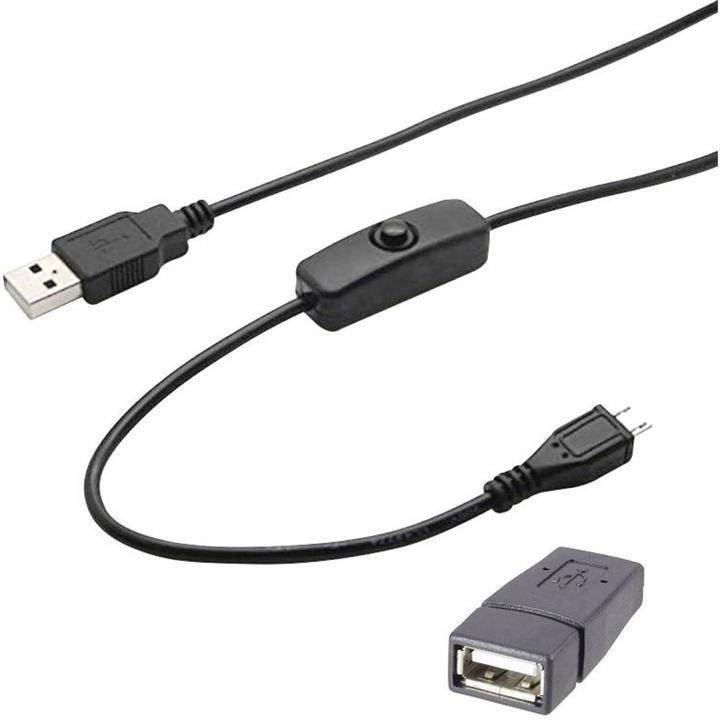 Actual product image Renkforce USB extension cable with on/off switch 1.5 m (1.50 m, USB 2.0)