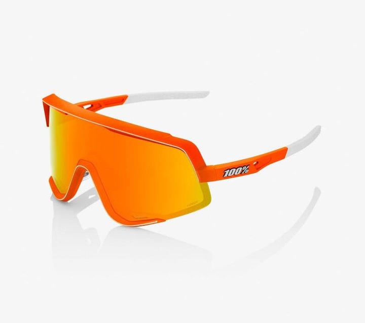 Actual product image 100% Glasses Glendale Soft Tact (Soft Tact Neon Orange, Hiper Red)