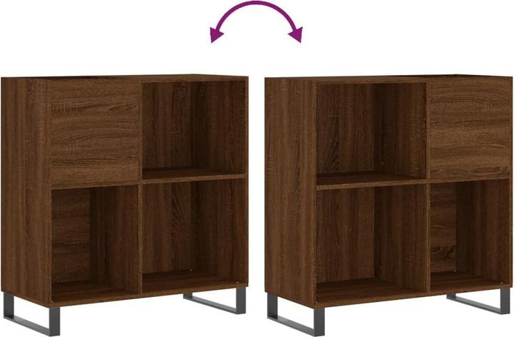 Produktbild VidaXL Plattenschrank Braun Eichen-Optik 84,5x38x89 cm (84.5 x 38 x 89 cm)