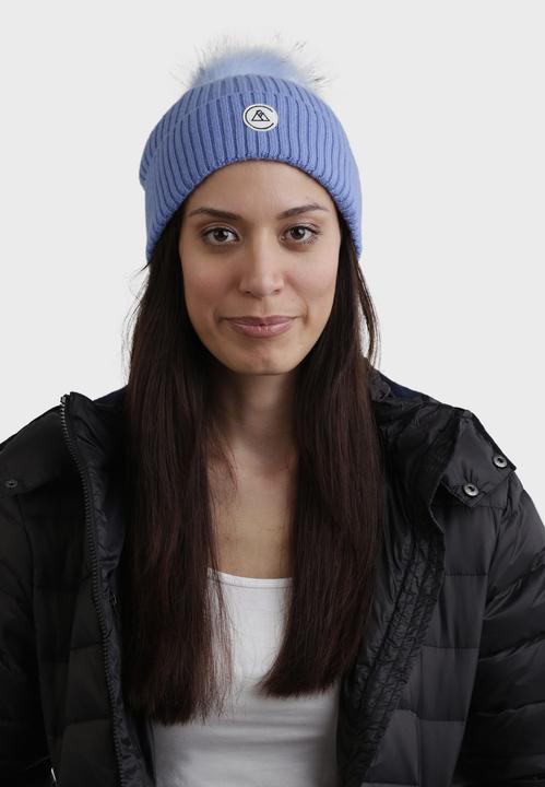 Produktbild Cash-Mere Kaschmir Rib Mütze mit Bommel (One Size)