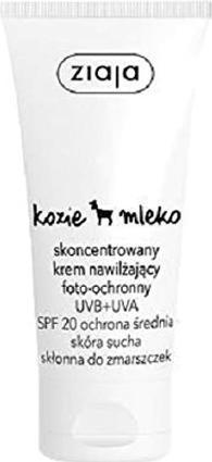 Ziaja Goat'S Milk Spf20 Concentrated Face Moisturizing Cream Score Dry Prone To Wrinkles 50Ml (Körpermilch, 50 ml)