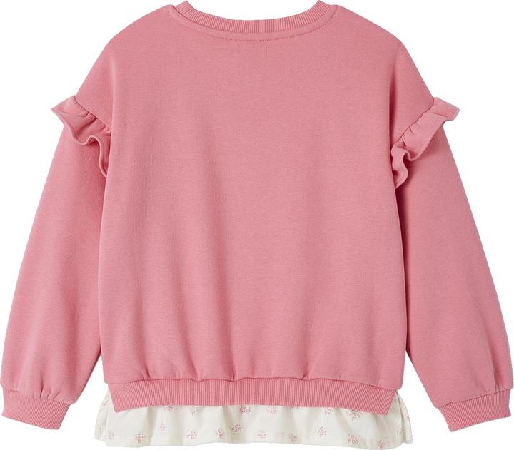 Actual product image Vertbaudet Girls' sweatshirt with flounce hem (158)