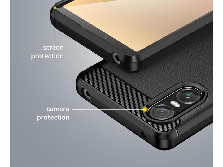 Actual product image Screenguard Carbon Brushed Soft Cover (Sony Xperia 10 VI)