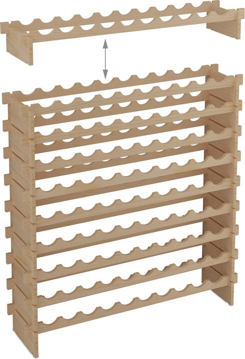 Image du produit Relaxdays Weinregal (103 x 25 x 120 cm)