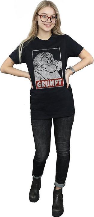 Immagine prodotto Snow White Maglietta Boyfriend in cotone da donna/ragazzo Grumpy Poster (XXL)