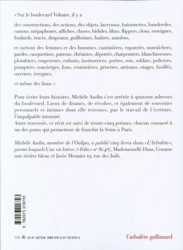 Immagine prodotto Paris, boulevard Voltaire. Suivi de Ponts (Francese, Audin Michèle, 2023)