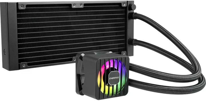 Actual product image Enermax LIQMAXFLO 360mm CPU AIO liquid cooler - Xtreme double chamber pump - VRM water block black