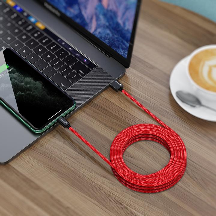 Immagine prodotto PhoneLook Cavo di ricarica lungo (3 metri) da USB-C a USB-A in nylon (3 m)