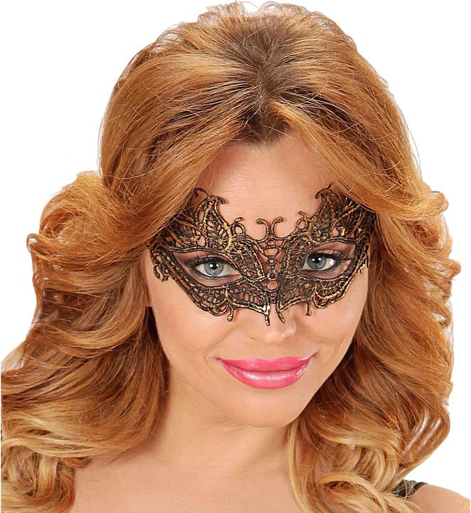 Produktbild Widmann Spitzenmaske schwarz-gold
