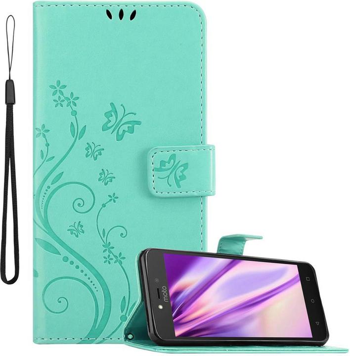 Actual product image Cadorabo Flower Book Cover (Motorola Moto C Plus)