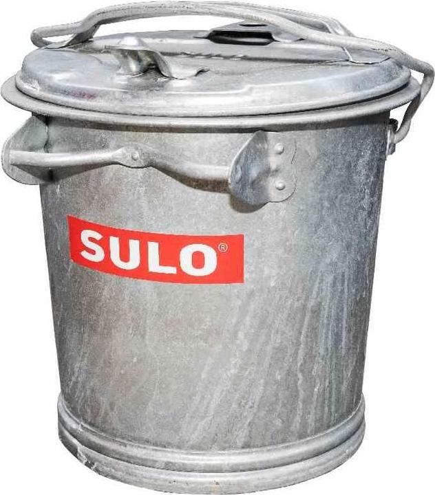 SULO Mülleimer, 35 l Fassungsvermögen, aus verzinktem Stahl (35 l)