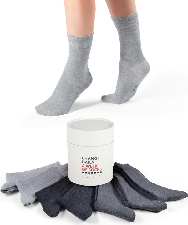 S.Oliver Unisex essentials Socken in Box 7p
