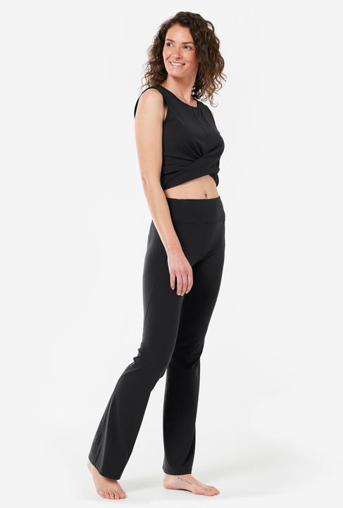 Image du produit Kimjaly Leggings Femmes Yoga Pantalon à pattes d'éléphant Dyn - noir (W28/L31)