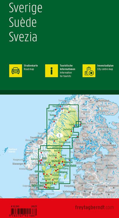 Produktbild Freytag & Berndt Autokarte Schweden