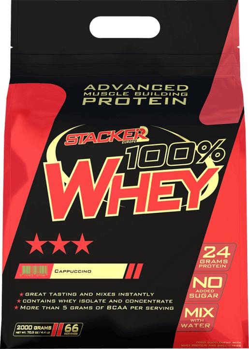 Actual product image Stackers 100% Whey (Cappuccino, 2000 g)