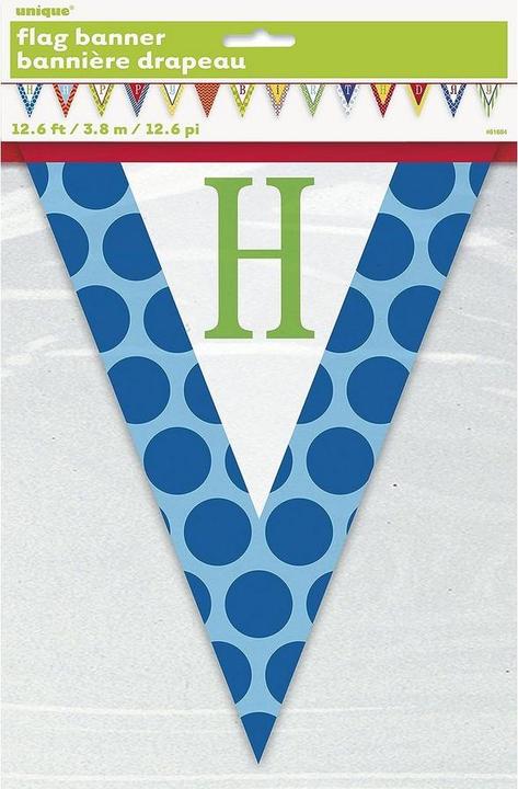 Actual product image Unique Party Paper Happy Birthday Bunting