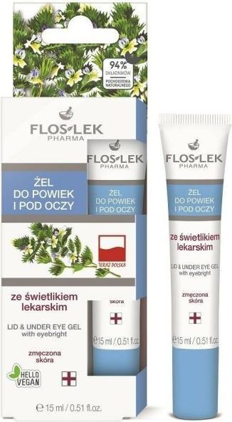 Actual product image Floslek Pharma Lid & Under Eye Gel eyelid and eye gel with firefly 15ml (Gel, 15 ml)