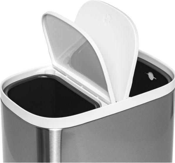 Actual product image Joseph Joseph Split Steel Separator Waste Bin, 2x3l, 27x18x28.4cm (6 l)