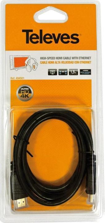 Actual product image Televes HDMI (Typ A) — HDMI (Typ A) (1.50 m, HDMI)